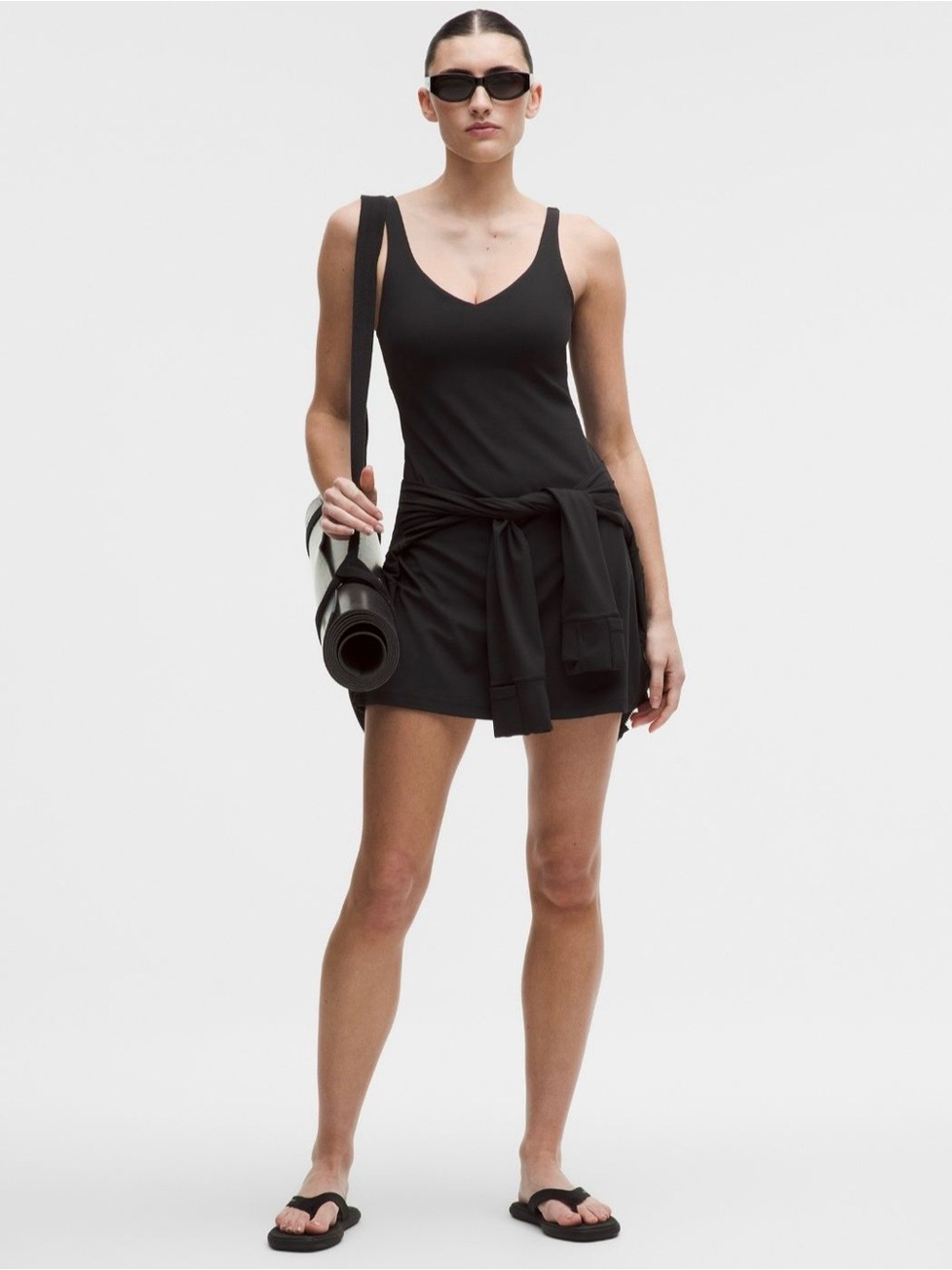 Lululemon Align Black V-Neck Tank Dress 4